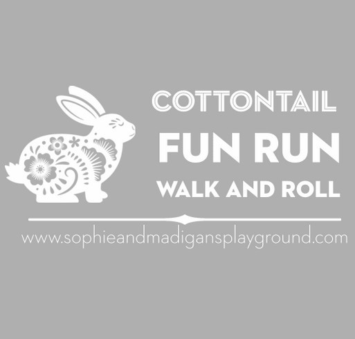 Cottontail Fun Run Walk and Roll shirt design - zoomed