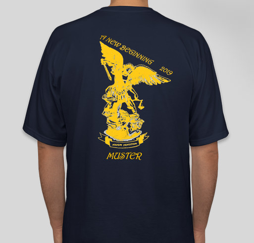 2019 Muster T Shirt Fundraiser - unisex shirt design - back