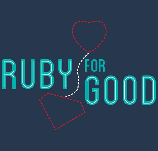 Ruby For Good shirt design - zoomed