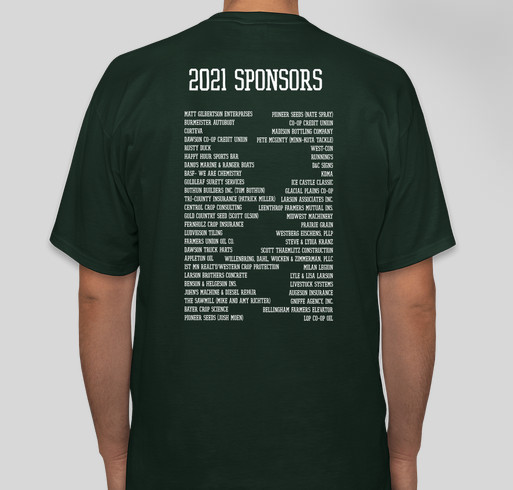 4th Annual Pauly J. Larson Memorial Fishing Tournament Fundraiser - unisex shirt design - back
