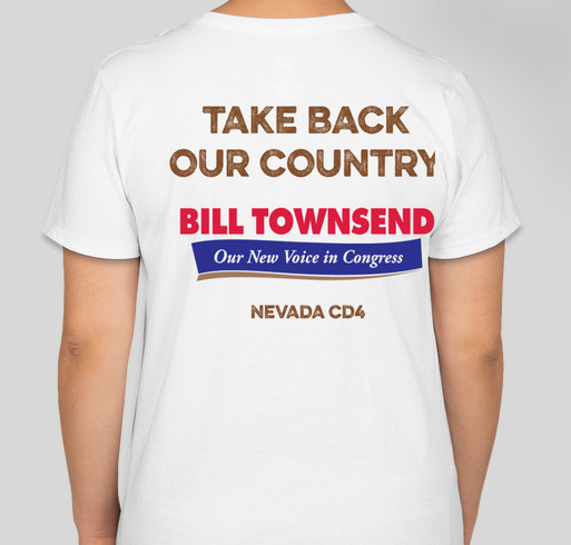 Official Townsend For Nevada T-Shirts Fundraiser - unisex shirt design - back