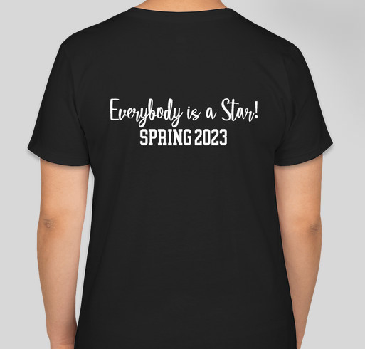 At Meredith School, Everybody is a STAR! Fundraiser - unisex shirt design - back