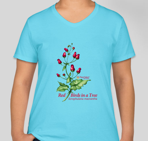 Purchase a Plant Select® Red Birds in a Tree T-shirt for the holidays! Fundraiser - unisex shirt design - front