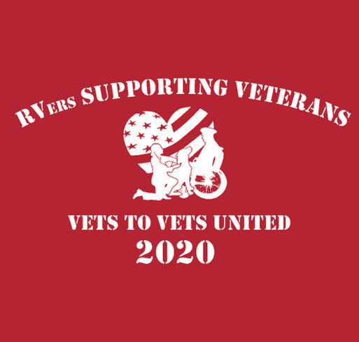 RVers Supporting Veterans shirt design - zoomed