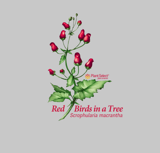 Purchase a Plant Select® Red Birds in a Tree T-shirt for the holidays! shirt design - zoomed