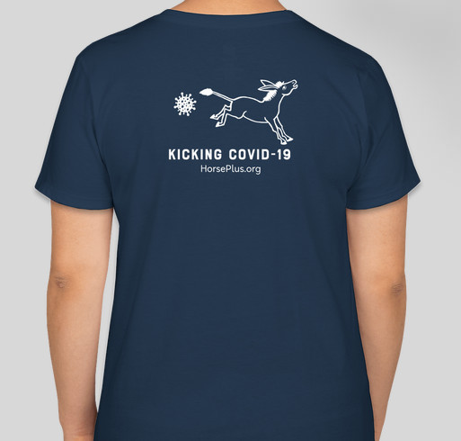 I HELPED Feed an Equine During COVID-19 Fundraiser - unisex shirt design - back