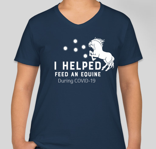 I HELPED Feed an Equine During COVID-19 Fundraiser - unisex shirt design - front