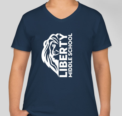 Liberty Middle School Spirit Wear - Style 2 Fundraiser - unisex shirt design - front