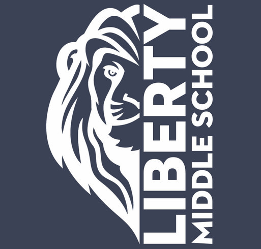 Liberty Middle School Spirit Wear - Style 2 shirt design - zoomed
