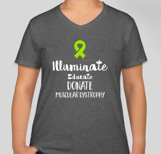 Help spread the word Muscular and Neuromuscular diseases Fundraiser - unisex shirt design - front