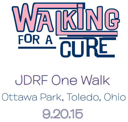 #TeamAndrea 2015 JDRF One Walk shirt design - zoomed