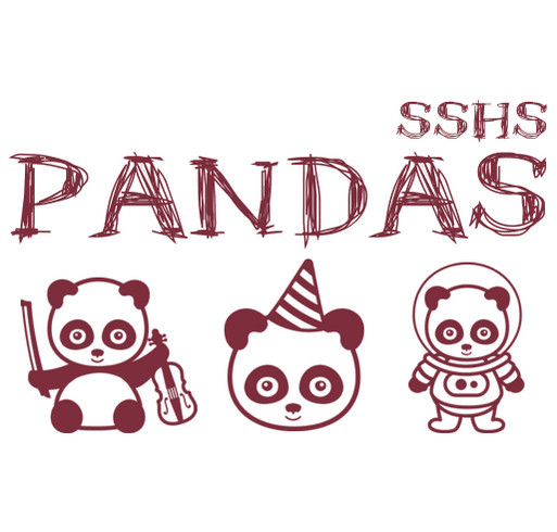 Panda Pride at Saint Saviour HS shirt design - zoomed