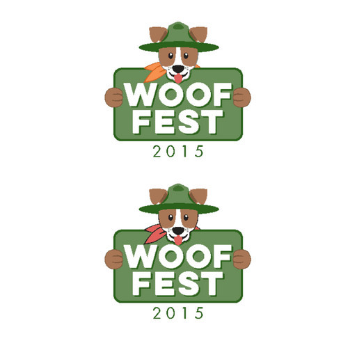 Woof Fest 2015 shirt design - zoomed