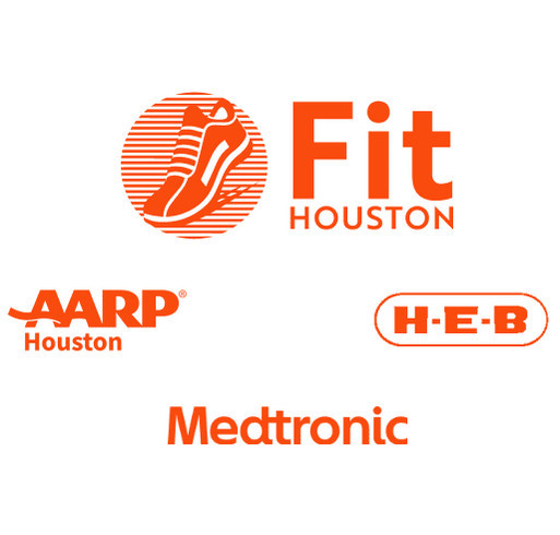 Fit Houston is a 501c3 nonprofit that increases FREE physical activity across Greater Houston. shirt design - zoomed