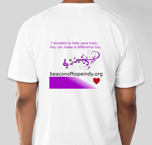 Waging War Against Domestic Violence Fundraiser - unisex shirt design - back