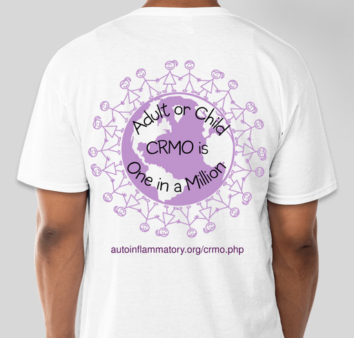 CRMO Awareness Fundraiser - unisex shirt design - back