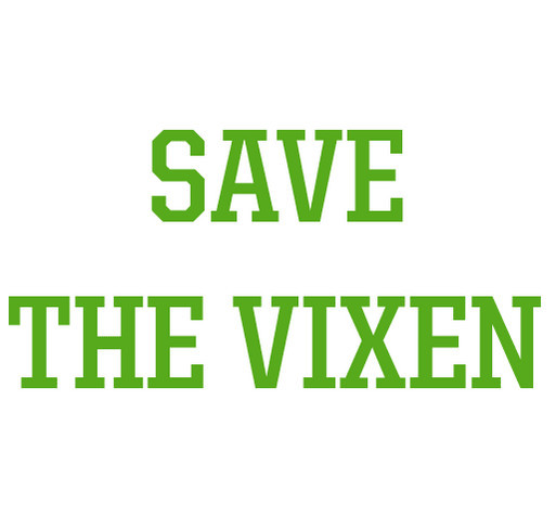 Save The Vixen shirt design - zoomed