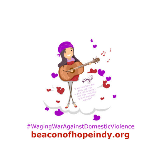 Waging War Against Domestic Violence shirt design - zoomed
