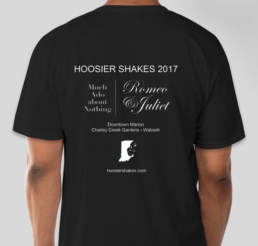 Hoosier Shakes 2017 Fundraiser - unisex shirt design - back