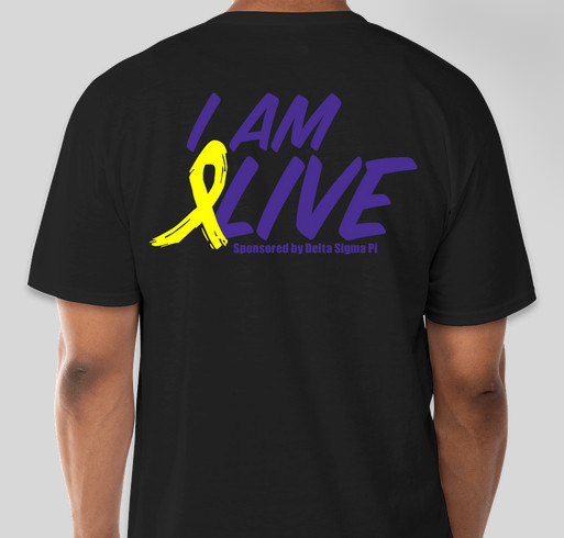 Delta Sigma Pi Suicide Prevention Walk Fundraiser - unisex shirt design - back