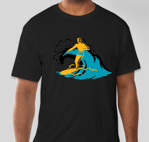 surfing star Fundraiser - unisex shirt design - front