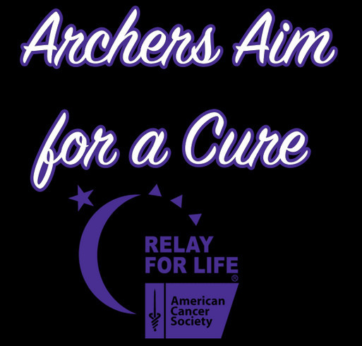 Archers Aim for a Cure - Relay for Life T-Shirts shirt design - zoomed