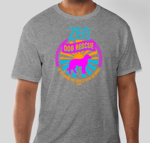 Zen Dog Rescue Fundraiser - unisex shirt design - front
