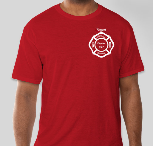 Support Engine 401 Fundraiser - unisex shirt design - front