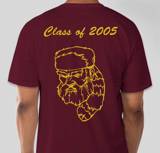 Wichita West Class of 2005 T-Shirts Fundraiser - unisex shirt design - back