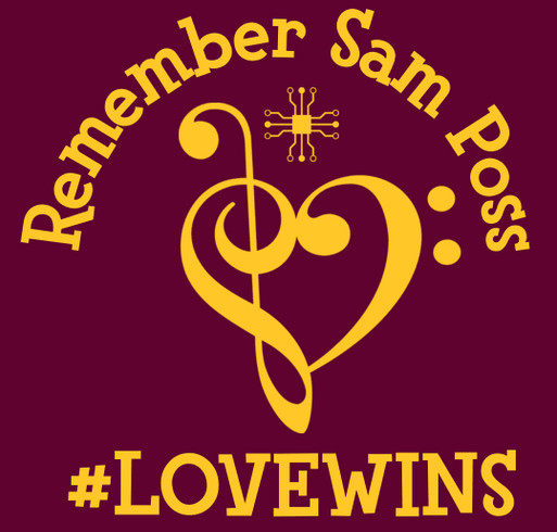 Remember Sam Poss #LOVEWINS shirt design - zoomed