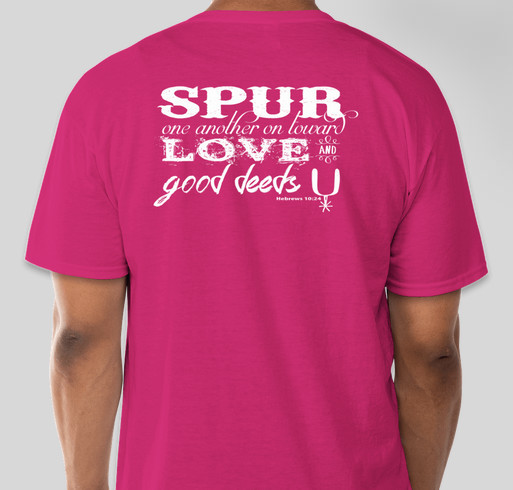 Spur'n for a Cure 2015 Fundraiser - unisex shirt design - back