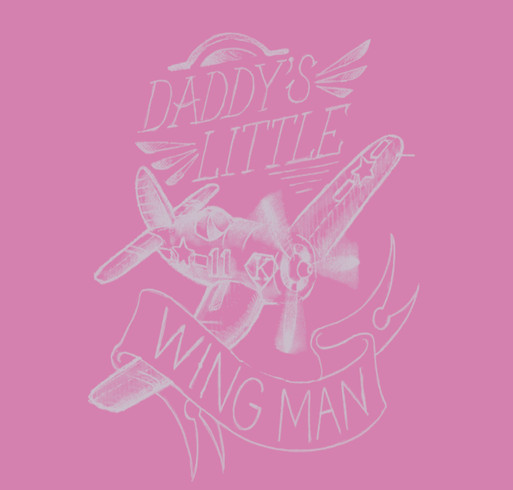 Daddy's Little Wing Man shirt design - zoomed