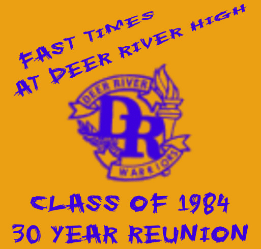 DRHS Class of 1984 30 year Reunion shirt design - zoomed