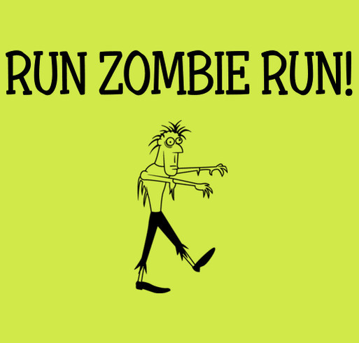 Run Zombie Run Running to support Mobile Meals of Toledo shirt design - zoomed