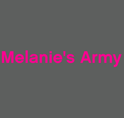Melanie's Army - Race for the Cure Campaign shirt design - zoomed