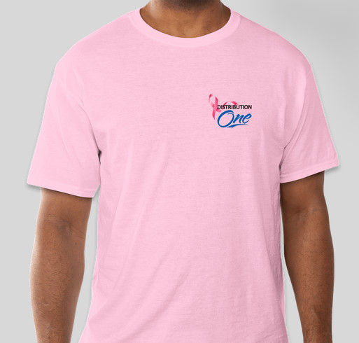 Distribution One is Making Strides to Defeat Breast Cancer Fundraiser - unisex shirt design - front