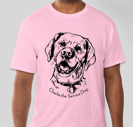 Charlie the Service Dog #1 Fundraiser - unisex shirt design - front