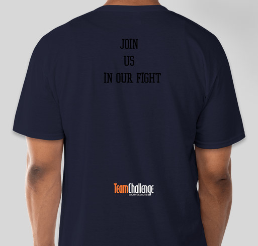 crohn's & colitis T-shirt campaign Fundraiser - unisex shirt design - back