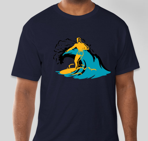 surfing star Fundraiser - unisex shirt design - front
