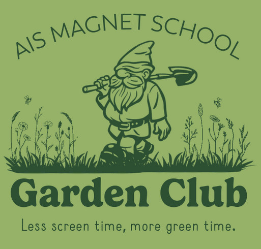 AIS Garden Club T-Shirt Fundraiser shirt design - zoomed