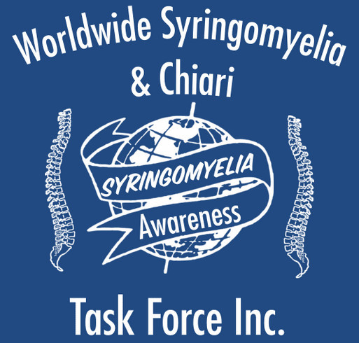 Worldwide Syringomyelia & Chiari Task Force Inc. T-shirt fundraiser shirt design - zoomed