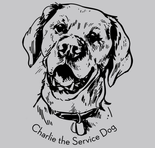 Charlie the Service Dog #1 shirt design - zoomed