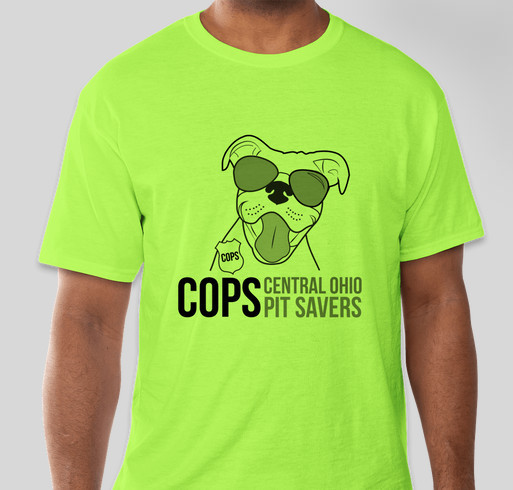 Pink/Green-Tees for Pitties Fundraiser - unisex shirt design - front