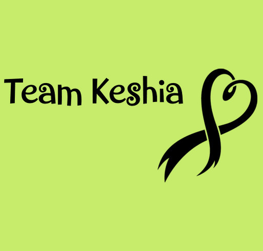 Team Keshia Fund shirt design - zoomed