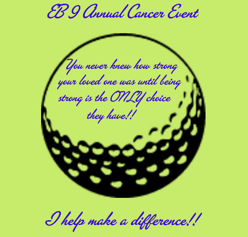 EB 9 Annual Cancer Event shirt design - zoomed