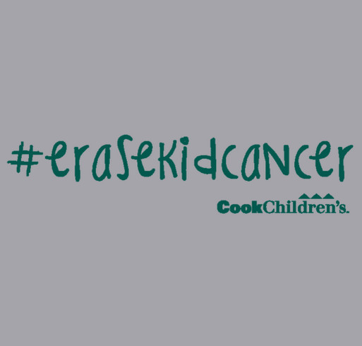 Join us to #erasekidcancer shirt design - zoomed