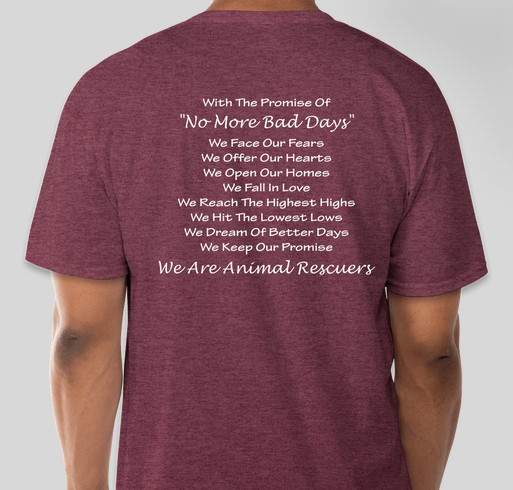 Goofy Foot Dog Rescue - Compassion Fundraiser - unisex shirt design - back