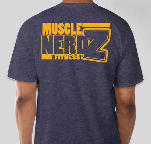 Muscle Nerdz Fundraiser - unisex shirt design - back
