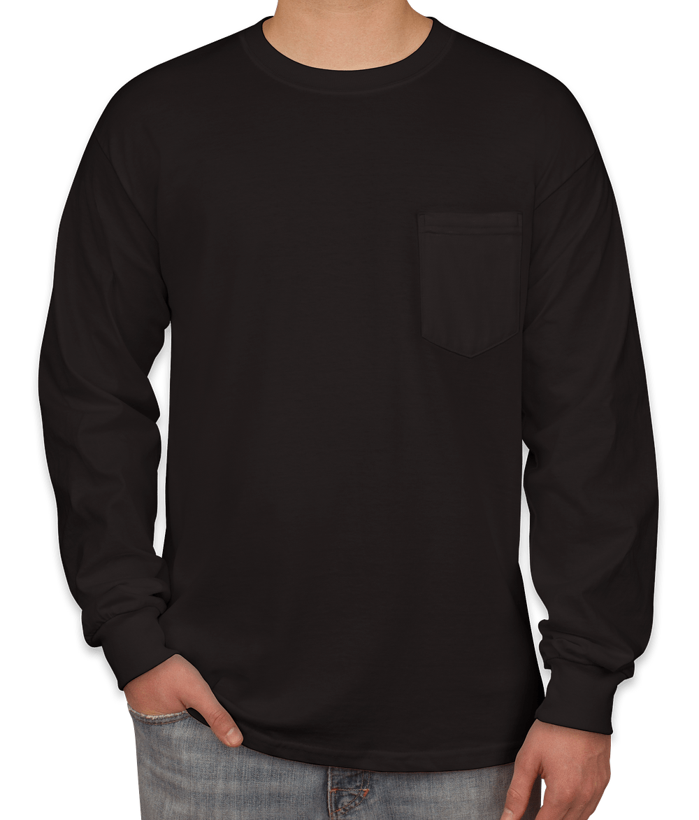 Gildan Ultra Cotton Long Sleeve Pocket T-shirt