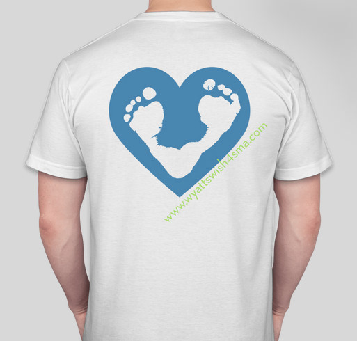 Wyatt's Wish primary logo Fundraiser - unisex shirt design - back